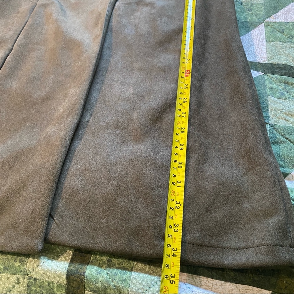 HAVE Los Angeles Long Open Cardigan Coat Small Olive green Trendy‎ Pockets - Picture 10 of 10